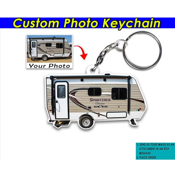 Camper RV Motorhome Travel Trailer Personalized Keychains, Campervan Owners, Motorhome Owners, Camper trailers Owners Gifts, Pickup Camper