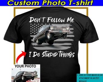 Drag Racing Car Personalized T-shirt, Dirt Track Racing Gifts, Drifting Car, Funny Car Gift For Dad, Gift For Car Guys (On the back) (BK358)