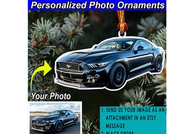 Muscle Car Personalized Ornament, Chevy Car Owners Gifts, Hot Rod, Classic Car, Vintage Car, Acrylic Ornaments