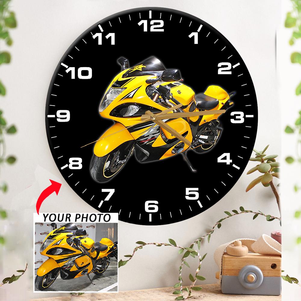 Orologio Da Parete Mountain Bike In Legno E Vinile – Design Sportivo, Artigianale Italiano, Silenzioso, Per Appassionati Ciclismo - 6