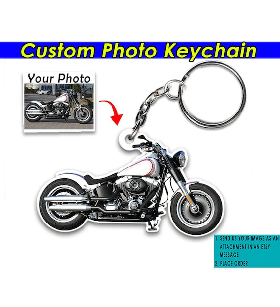 Porte-clés personnalisés pour moto Fat Boy, cadeaux uniques pour