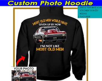 Ziehen Sie Rennfahrer-Papa personalisiertes Kapuzen-Sweatshirt, verrückter Rennfahrer, kundenspezifischer Hoodie, ziehen Sie Rennfahrer-Papa-Freund (auf der Rückseite) (Race7v2)