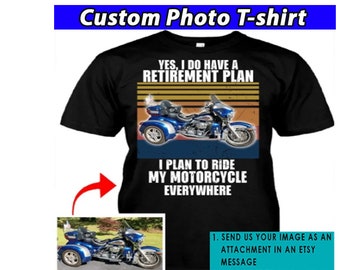 Funny Motorcycle Personalized Tshirt, Gifts For Trike Lovers, Trike Riders Gifts, Freewheeler Owners Gifts, Trike Retirement Tshirt (BK301)