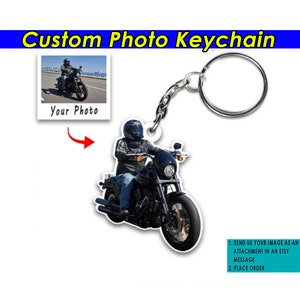 Motorcycle Personalized Keychains, Unique Gifts For Bikers, Cool Biker Birthday Present, Motorbike Gift For Her, Motorcycle Gift For Him