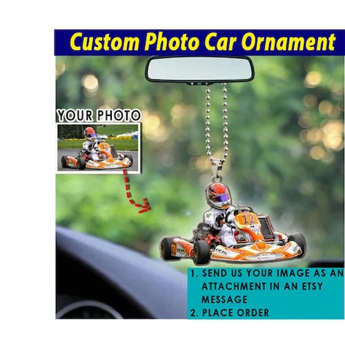 Go Kart Racing Personalized Ornament Unique Karting Gifts Etsy