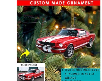 Muskelauto Personalisierte Verzierung, Benutzerdefiniertes Foto Hot Rod Besitzer Geschenke, Klassisches Auto, Geschenke für Lowrider Besitzer, Auto Hängen Dekor