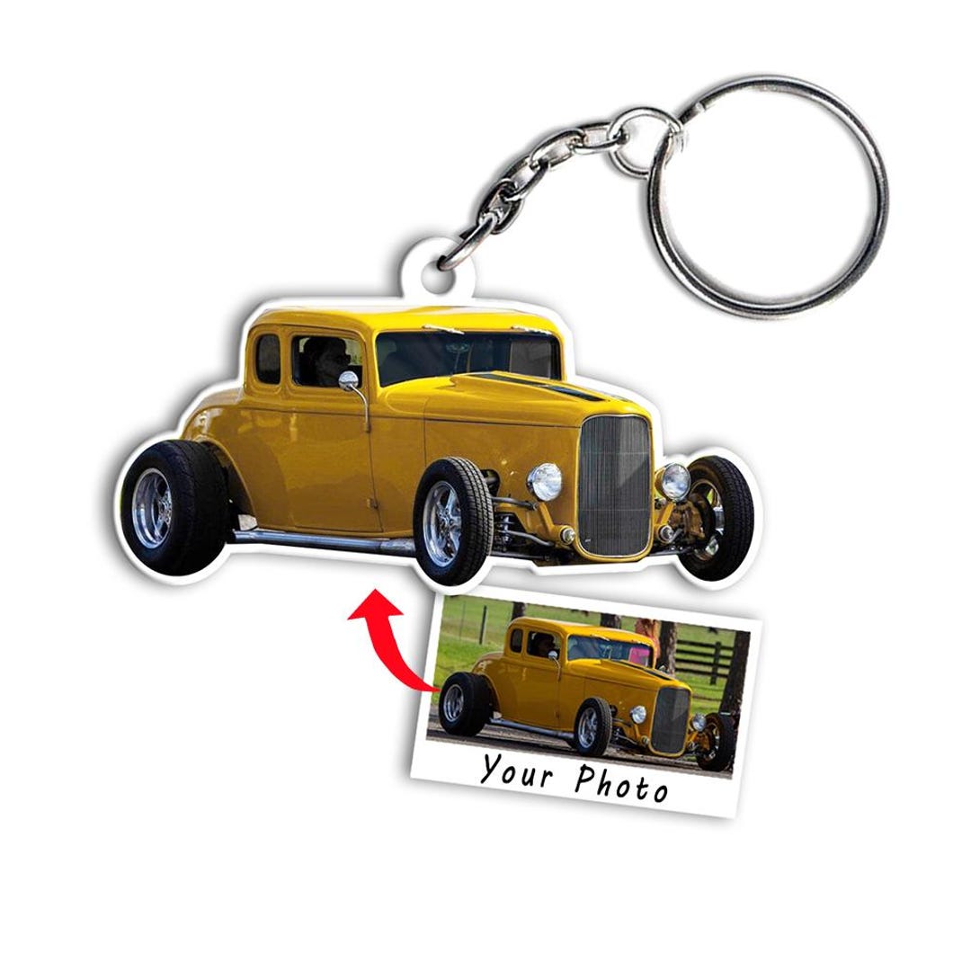 Custom Hot Rod Personalized Keychains, Unique Gift for Car Guys, Custom ...