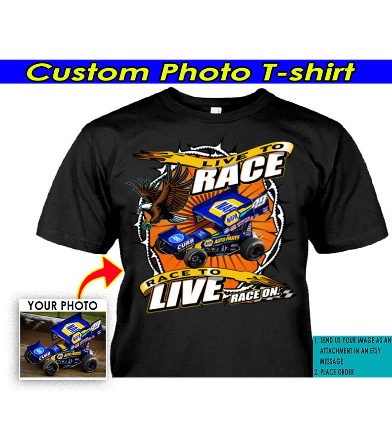 Simple Racing Shirts Sprint Car Dirt Track Racing Personalized Photo T-shirts, Unique Gift ...