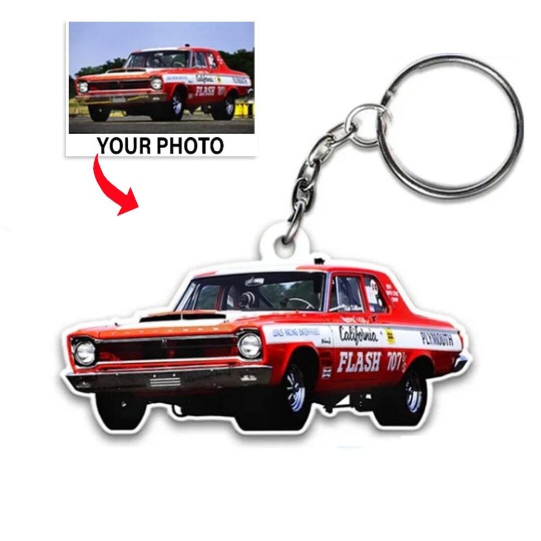 Drag Racing Super Stock Car Personalized Keychains, Unique Gifts for ...