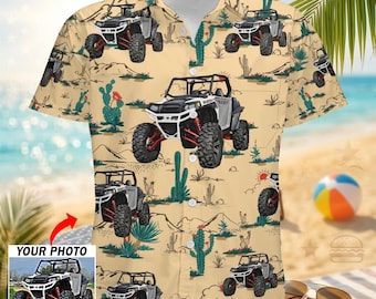 Side-by-side Sxs Personalized Hawaiian Shirt, Custom Photo Utvs