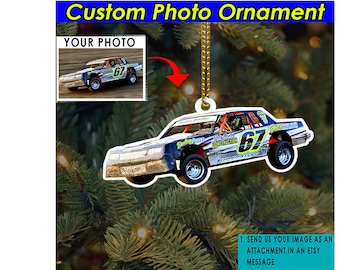 Dirt Track Racing Personalized Ornament, Dirt Late, Sprint Car, Midget Car, Dirt Kart Race, Gifts For Dirt Track Racers, Drag Racing Gift