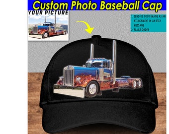 Casquette classique de baseball personnalisée Big Truck, cadeaux uniques pour les camionneurs, gros camions, camionneurs, camion semi-remorque, chapeau de camionneur