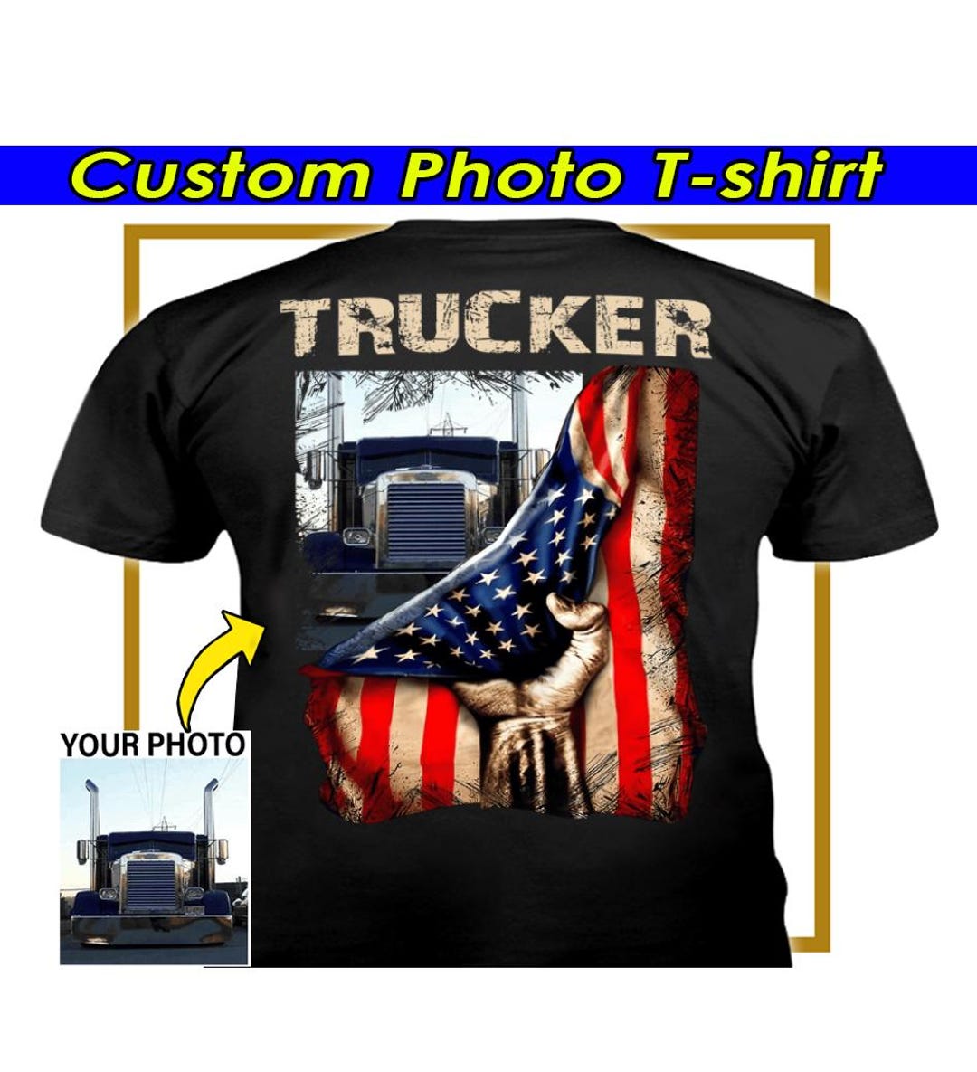 アメリカントラッカー 大型トラック パーソナライズTシャツ トラック