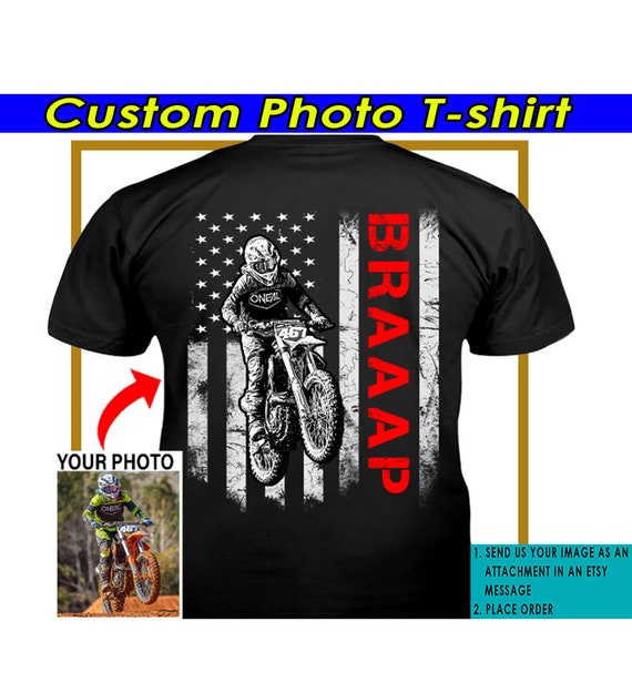 American Flag Graphic Atv/Quad Motocross T-Shirt American Flag Graphic Atv/Quad Motocross T-Shirt