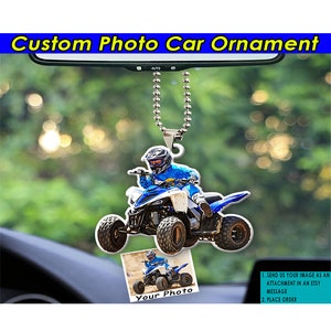Dirt Quad ATV UTV Racing Personalized Car Ornament, Gift For Off Road Racer, Funny Quad Racing Gift, Mud Bogging, Monster Truck, Mud Truck