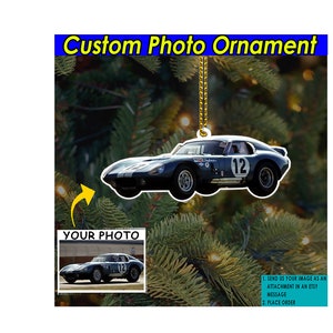 Muscle Car Personalized Ornament, Custom Photo Hot Rod Gifts, Classic Car, Vintage Car, Custom Car, Gifts For Lowrider Owners