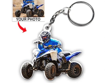 ATV UTV Dirt Quad Personalized Keychains, Cool Gifts For Dirt Quad Lovers, Monster Truck, Mud Bogging, Off Roading, SUVs Off road Keychains