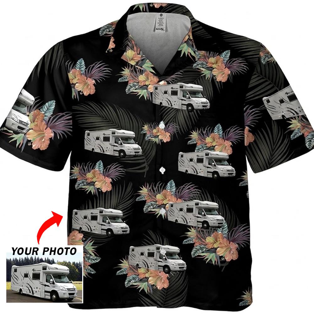 Camper RV Travel Trailer Motorhome Personalized Hawaiian Shirt