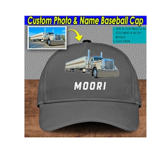 Big Truck Personalized Baseball Classic Cap, Gift For Truck Drivers, Big Rig, Semi-trailer Truck, Trucker Hat (Pic&NameCap)