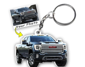 Modern Pickup Truck Personalized Keychains, Gifts For Car Guys, Mud Truck, Monster Truck, Lifted Truck, Heavy Duty Trucks, Light Truck