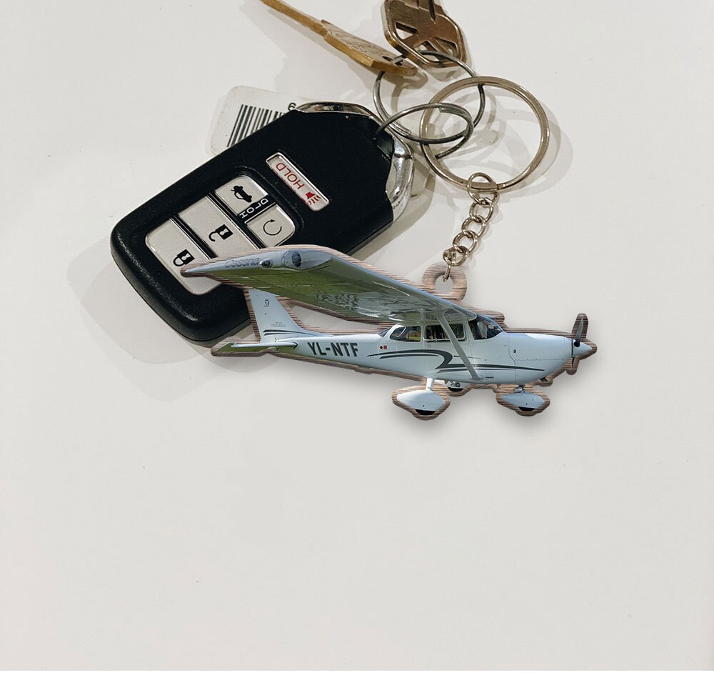 Custom Aircraft Keychain Airplane Personalized Photo Wooden Keychain ...