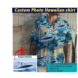 Boating Bowriders Dad Gifts Boat Personalized Photo Hawaiian Shirt, Boat Lovers Shirts, Boat Owners, Unique Gifts For Boaters (HAW2)