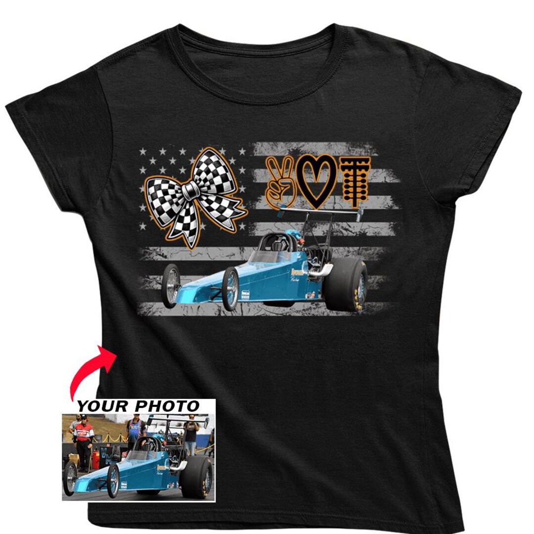 Funny Dragster Drag Racing Personalized Women T-shirt, Cool Drag Racers ...