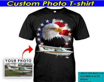 American Aircraft Airplane Personalized T-shirt, Unique Gift For Pilot Aircraft Owners, Airplane Lovers, Custom Airplane Tshirt (BK89)