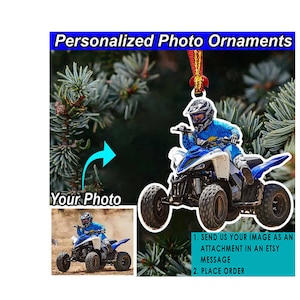 Go Kart Karting Racing Personalized Ornament, Unique Karting Gifts, Cool Gifts For Kart Lovers, Acrylic Ornaments image 3