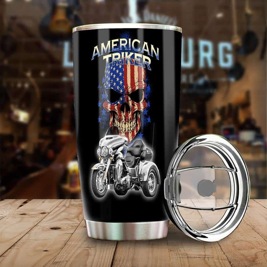 Vaso para motociclistas, el mejor regalo para triciclos, tazas para motos triciclo, regalos únicos para amantes de los triciclos, regalos geniales par