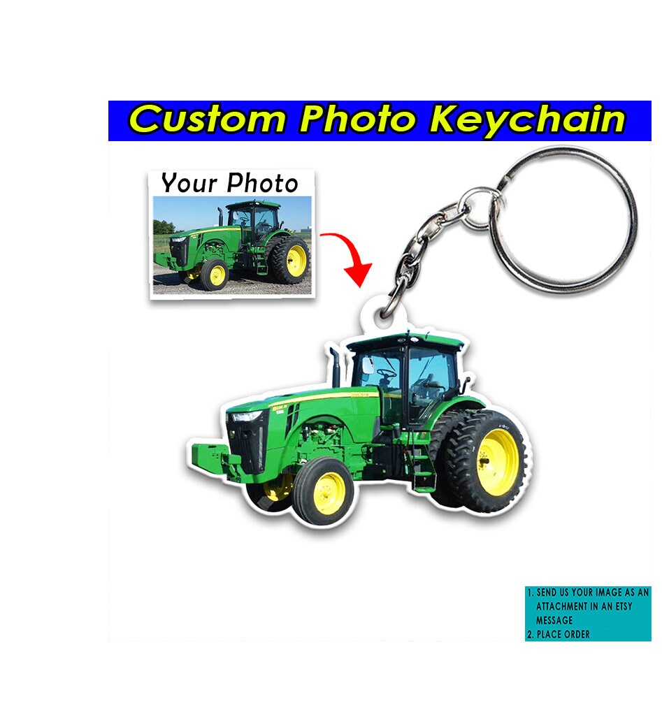 John deere deals tractor keychain