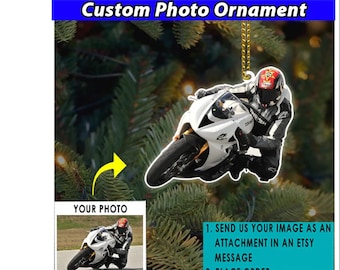 Sport Bike Gifts Motorcycle Personalized Ornaments, Motorcycle Lovers, Unique Gifts For Bikers, Dragbike, Custom Motorcycles Ornaments