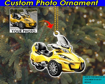 Spyder Motorcycle Personalized Ornament, Slingshot Owners Gifts, Trike Motorcycles Owners Gifts, Trikers Xmas Gifts, Acrylic Ornaments