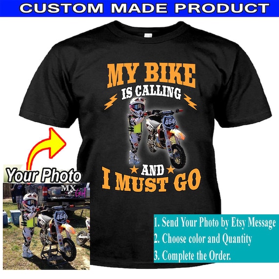 Chemise My Dirt Bike is Calling, chemise moto drôle, chemise