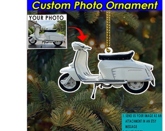 Scooter Gifts Motorcycle Personalized Ornament, Custom Motorcycle Gifts, Unique Gifts For Scooter Owners Lovers, Custom Scooter Gift