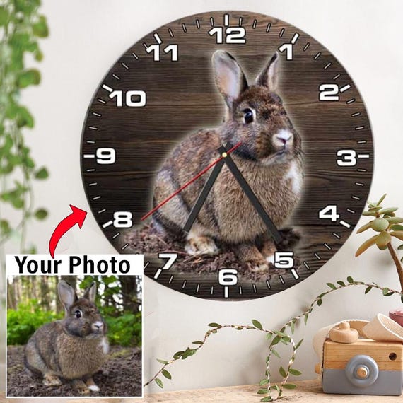 Orologi da parete a Forma di Coda Acrilico Gusspower Orologio Creativo da Parete a Forma di Cane
