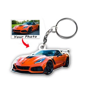 Sports Car Personalized Keychains, Gift For Car Guys, Supercar, Luxury Car, Muscle Car Owners, Custom Car Gifts For Him, Sport Car Keychain