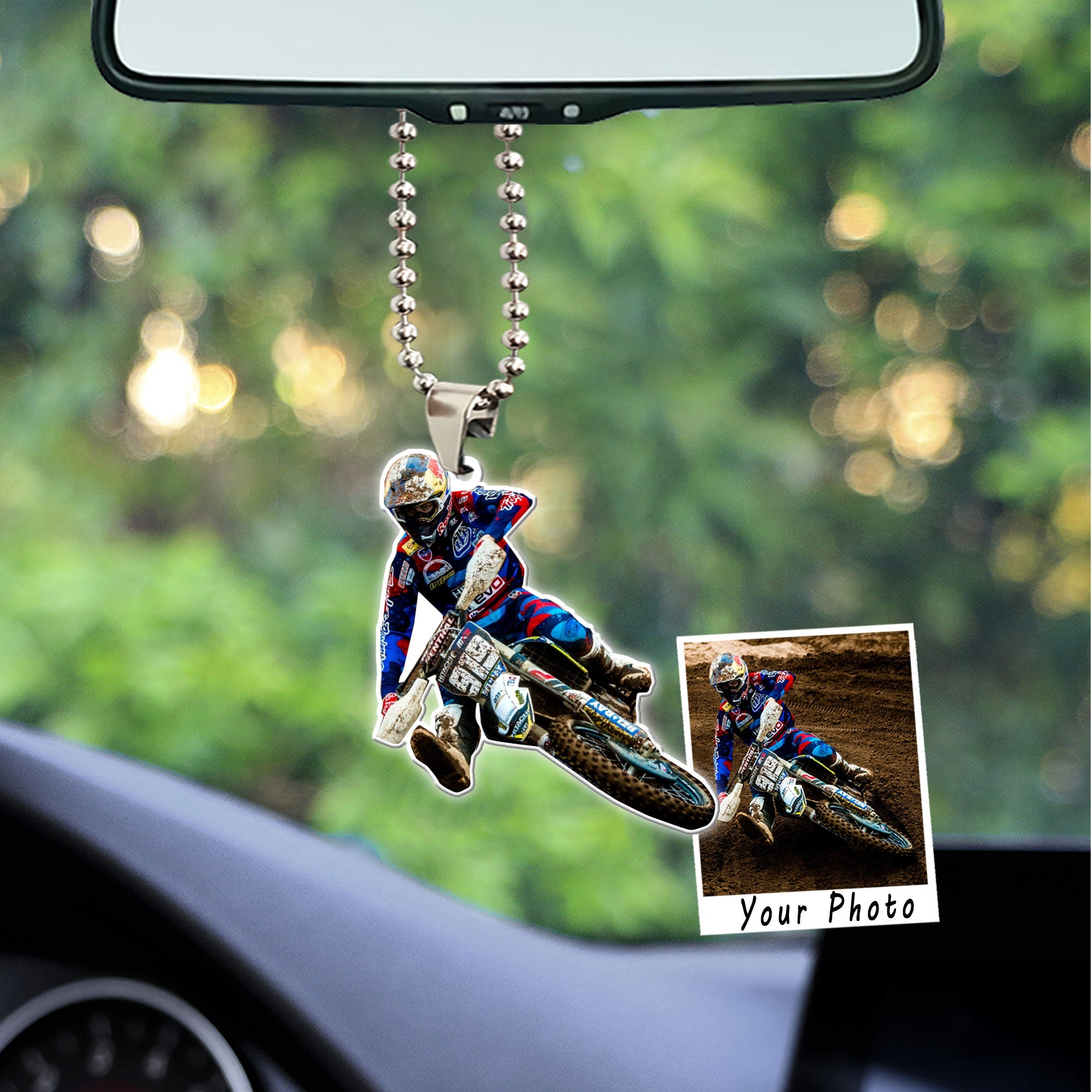 Geschenk für Fischer gehen Angeln Personalisiertes Auto Ornament