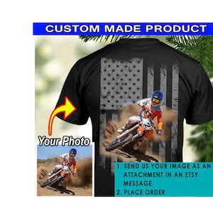 Motocross Personalized Tshirt, Dirt Bike Lovers, Unique Gifts For MX  Riders, ATV UTV Quad T-shirts, Custom Motorcycle (On The Back) (BK5)