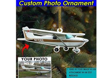 Aircraft Personalized Ornament, Unique Gifts For Aircraft Owners, Airplane Lovers, Airplane Gift Ideas, Gifts For Pilots, Acrylic Ornaments