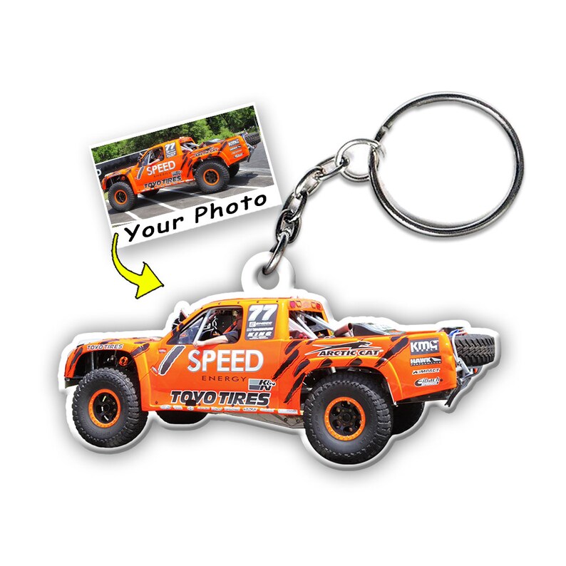 Off Road Keychain Dirt Quad Personalized Photo Keychains, Gifts for Car ...