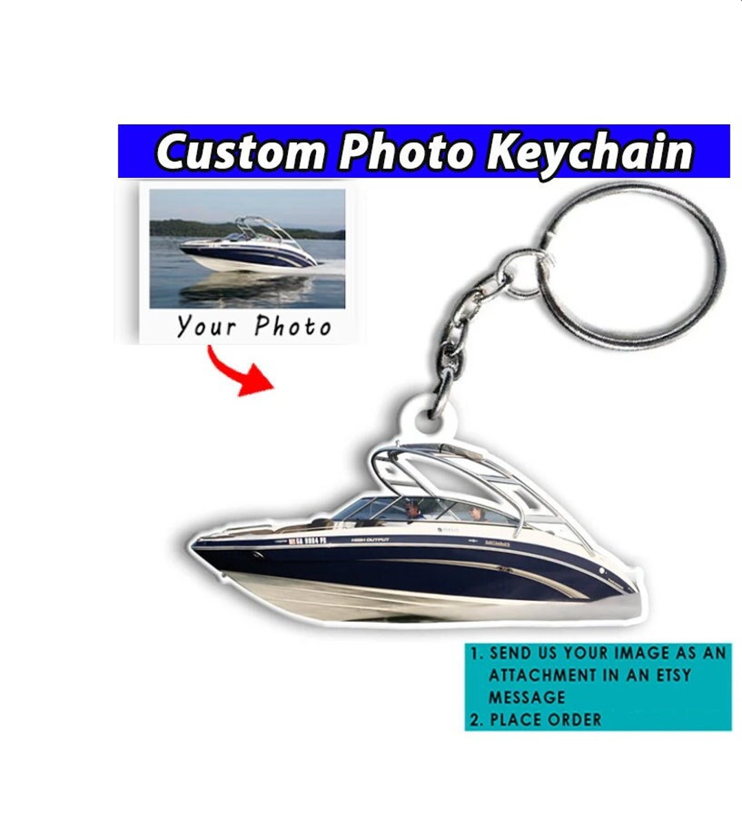 Boating Gifts Personalized Boat Keychains Pontoon Boats Etsy