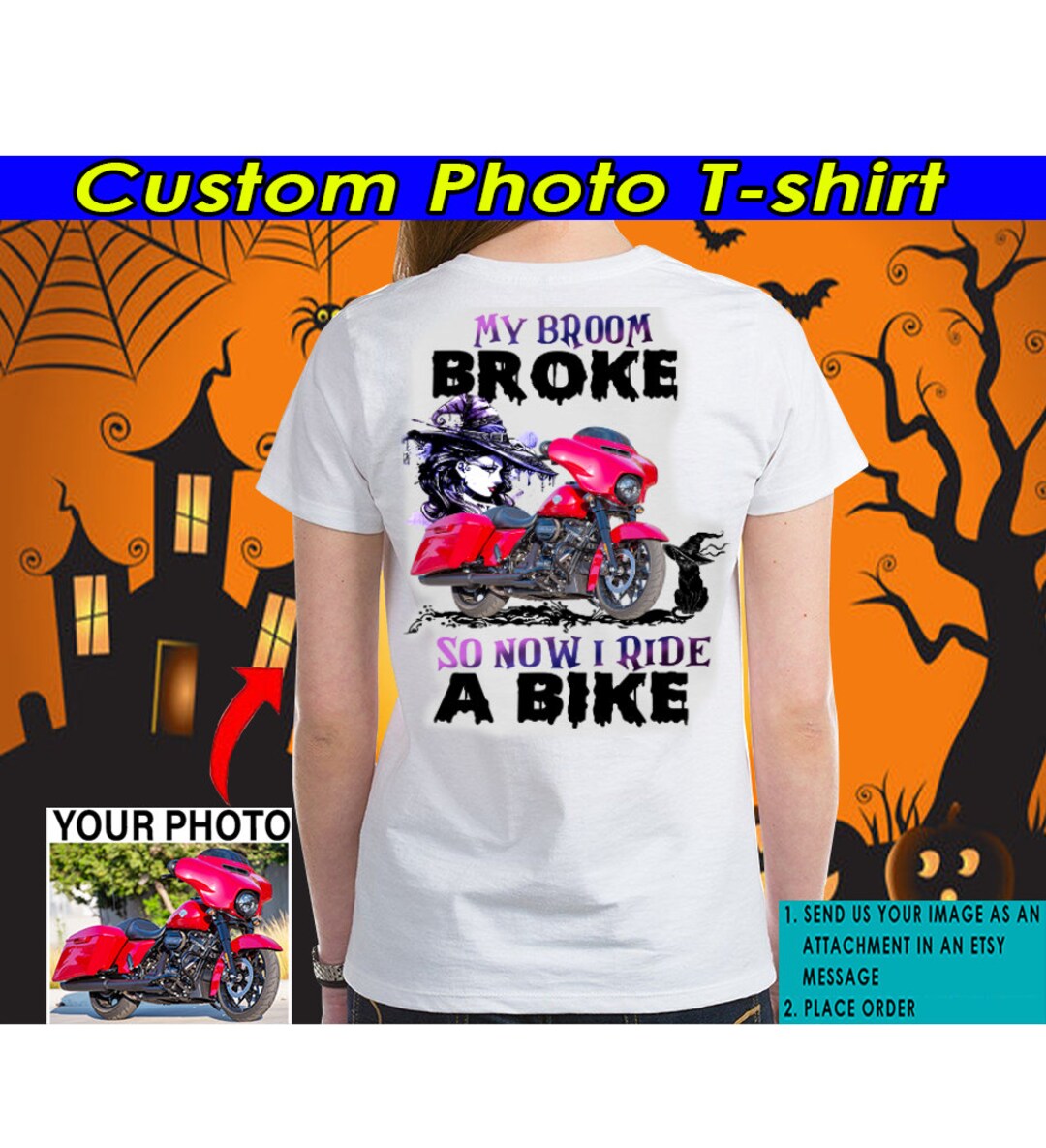 Custom Personalized Biker T-Shirt - Gift Idea for Biker Lovers