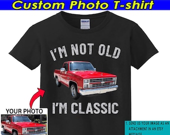 Funny Classic Pickup Truck Personalized T-shirt, Gifts For Truck Guys, C10 Truck, Vintage Old Car Guys Gifts (BK506)