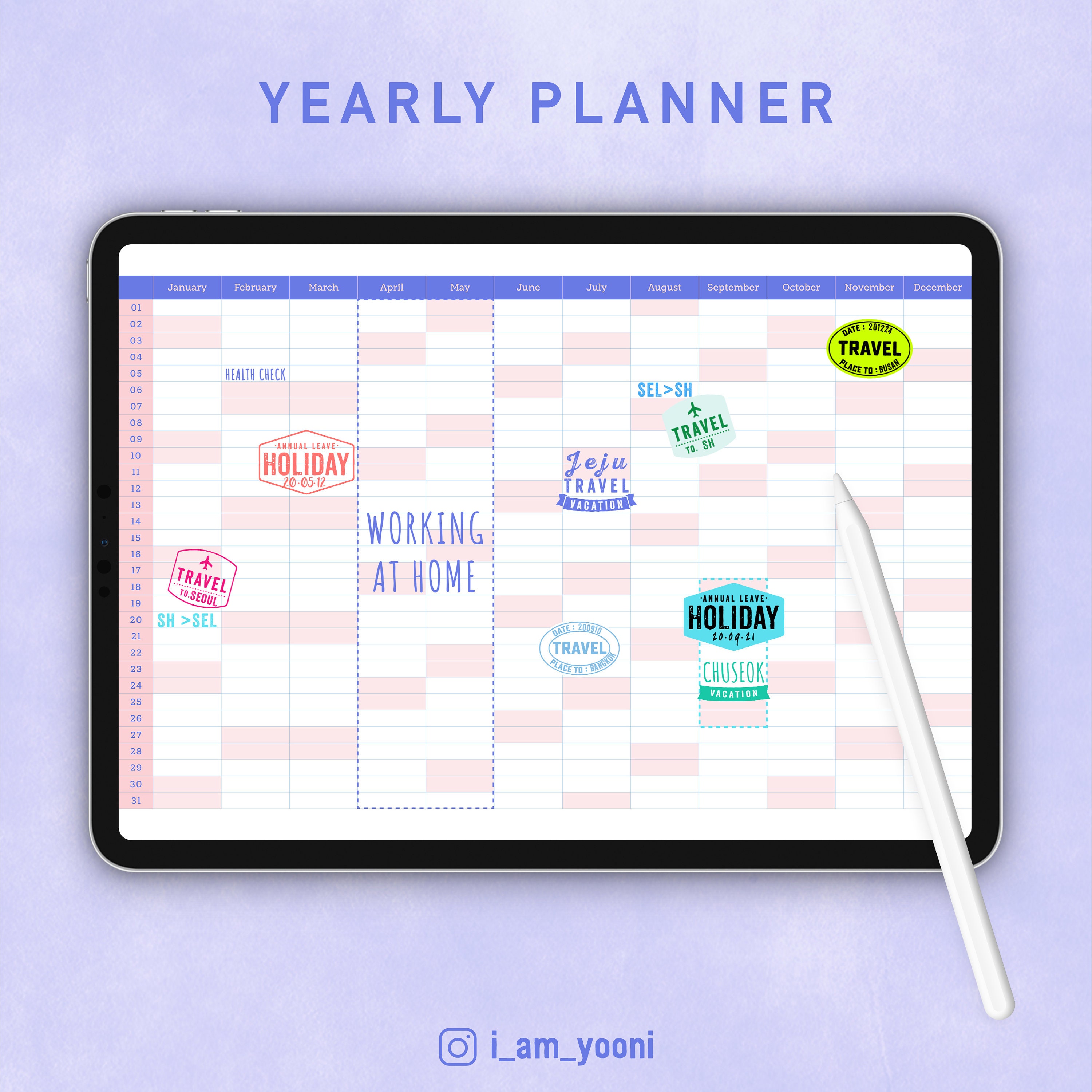 Digital Planner Ipad Planner Goodnotes Digital Planner Etsy UK