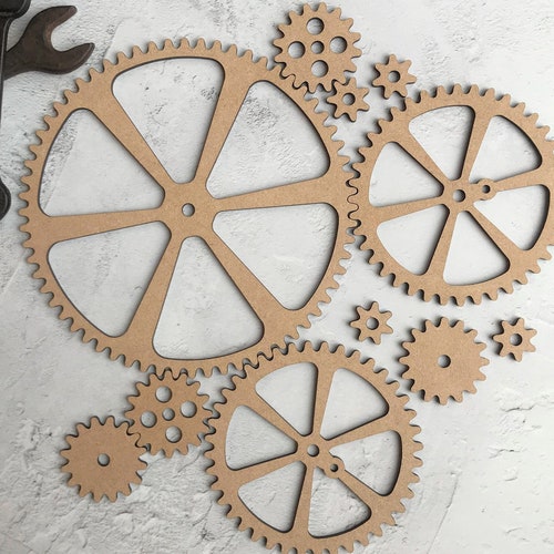 Wooden Steampunk Rotating Gears Cogs Industrial Decoration black 500x500 hq photo Wooden Steampunk Rotating Gears Cogs Industrial Decoration