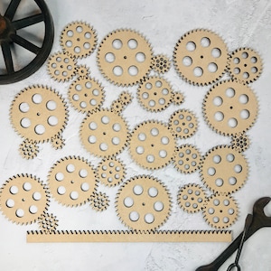 Precision Gears, Rotating Cogs, Interlocking Gears,  Meshing Teeth, Gear Rack, Working Clock Wheels, Industrial Wall Art, Steampunk Décor