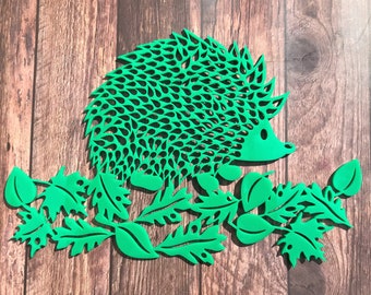 Acrylic Hedgehog Garden Art: Outdoor Wall Decor