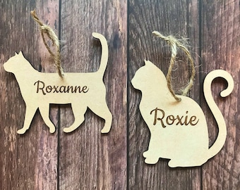 Cat Kitten Hanging Personalised Decoration Wall Art Wooden Cat Décor Cat Lady Lover Gifts Pet Birthday Present