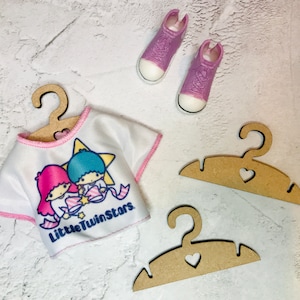 Dolls Clothes Hangers, Dolls House Furniture, Mini Rail Hangers, Miniature Closet, Tiny Hangers, Doll Accessories, Fashion Doll Collector